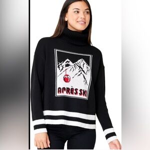 Krimson Klover Altitude Turtleneck Apres Ski Sweater Size L Wool Blend